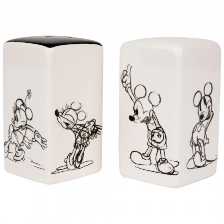 Disney Mickey and Minnie Mouse Rectangular Salt & Pepper Shakers